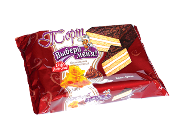 300 гр/12 шт ТОРТ  КРЕМ-БРЮЛЕ  (ВИКТОРИЯ)