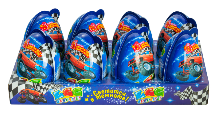 Игрушка "Джой XXL" светящийся для мальчиков 30 гр/8 шт (Канди Мастер)
