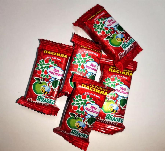 Вишня-Яблоко пастила 1,0 кг (АГРО)