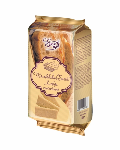 Хлебцы пшеничные "Тамбовский багет" 80 гр/24 шт (ВКУС МАЯ)
