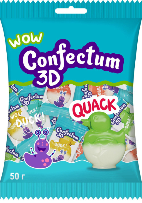 Конфеты ФАСОВКА "Confectum funny 3D" УТЯТА   50 гр/12 шт (Confectum)