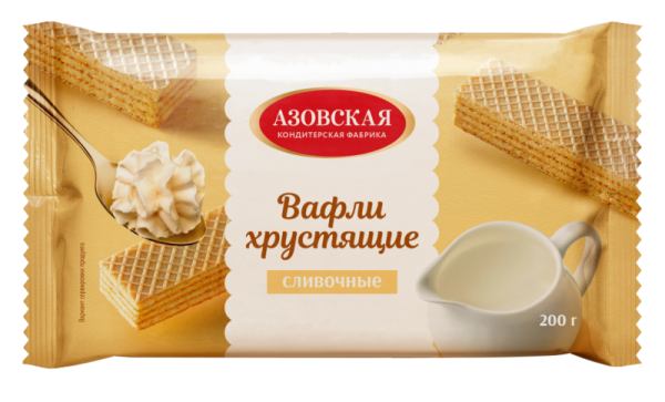 200 гр/18 шт Вафли сливочные (АКФ)