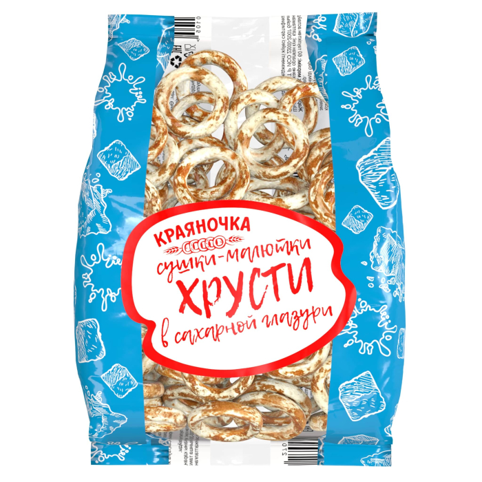 Сушка "ХРУСТИ" в сахарной глазури 300 гр/ 14 шт (Краяночка)