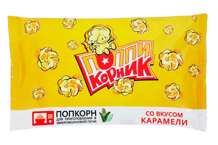 Попкорн КАРАМЕЛЬ 90 гр/17 шт (Сласти Лэнд)