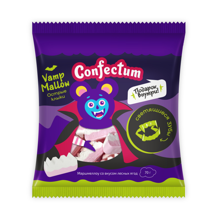 Vamp Mellow лесные ягоды (зубки) 70 гр/24 шт (Confectum )