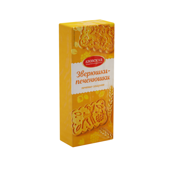 Зверюшки-печенюшки печенье сахарное 300 гр/15 шт (АКФ)
