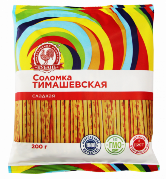 Соломка "Тимашевская" сладкая 200 гр/17 шт (Кубань)