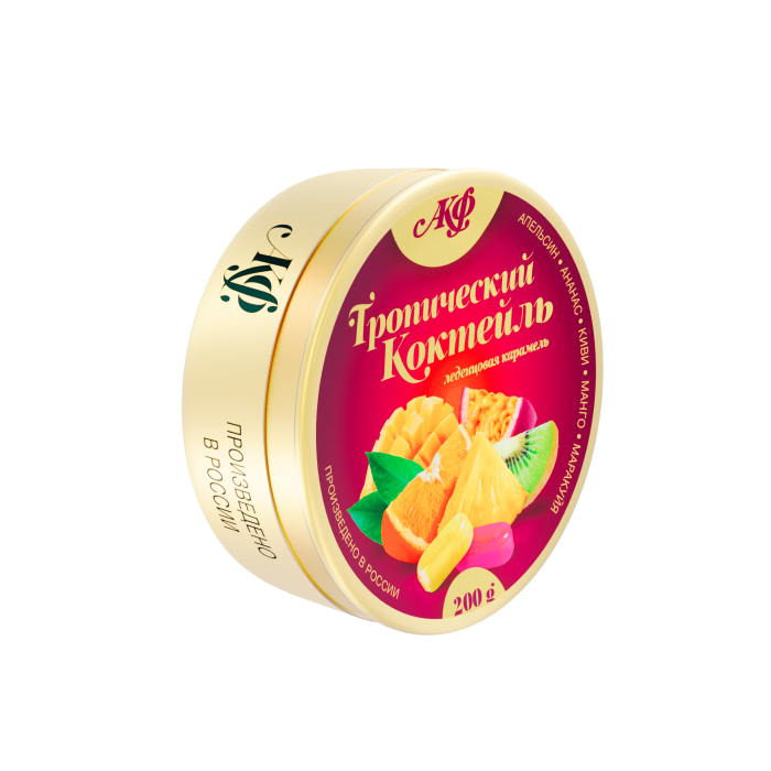 Карамель леденцовая "Тропический коктейль" 0,200 кг/9 шт (АКФ)