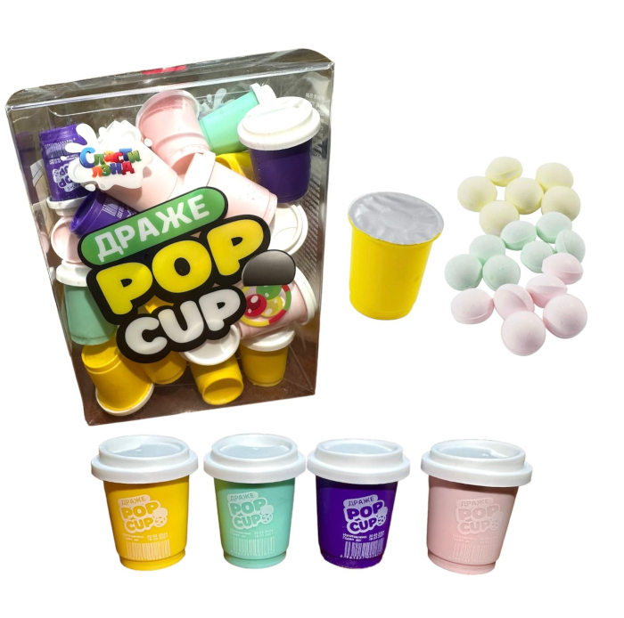 Драже "POP CUP" 4 гр/30 шт (Сласти Лэнд) ТЕ-200
