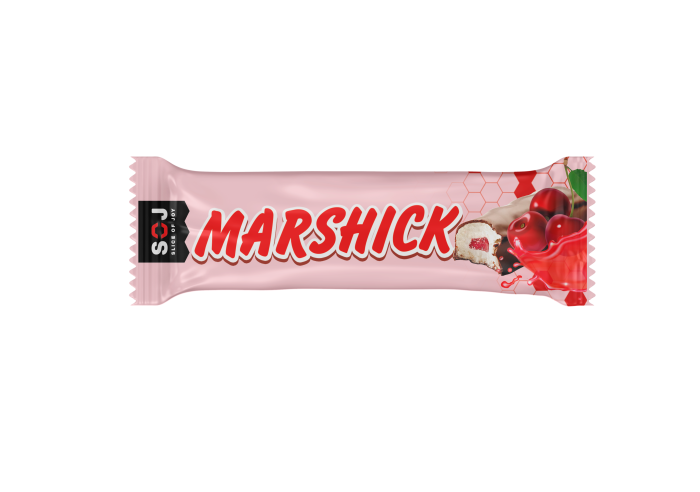 Батончик маршмеллоу MARSHICK "Вишня" 30 гр/16 шт (69)