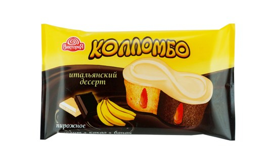Пирожное Итальянский десерт Колломбо БАНАН 800 гр (ВИКТОРИЯ)