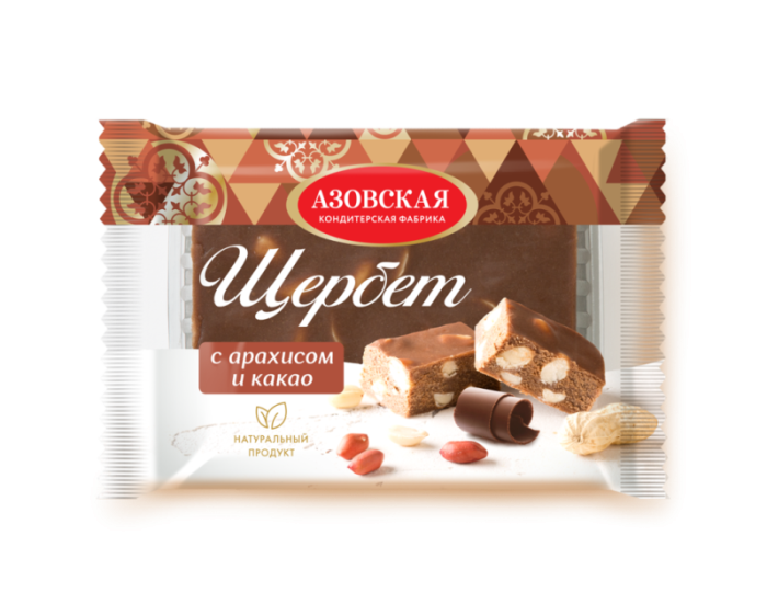 Щербет с какао и арахисом 200 гр/12 шт (АКФ)