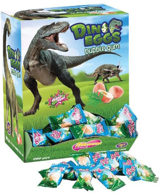 Жевательная резинка "DINO BUBBLE GUM" 3.5 гр/200 шт (Сласти Лэнд)