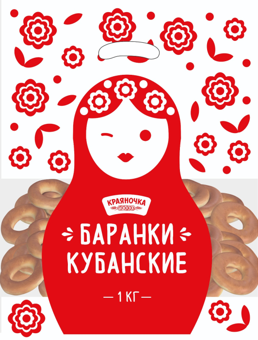 Баранки ВЕС Кубанские 1 кг/6 шт (Краяночка)