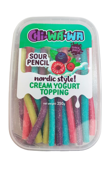 250 гр/30 шт карандаш NEW НОРДИК кислый мармелад (CHI-WA-WA) (Арт.BOX113)(20 мес)